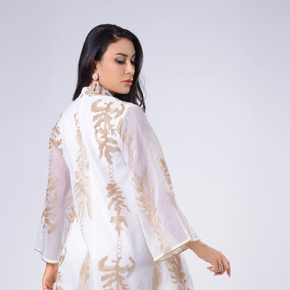 Arabian Pearl Sequin Embroidered Middle East Dubai  Luxury Dress