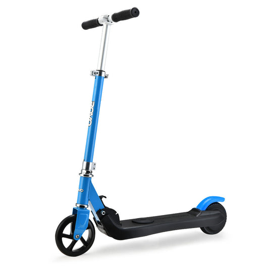 NNEDSZ KIDS Electric Scooter Lithium Ride-On Foldable E-Scooter 125W Rechargeable, Blue