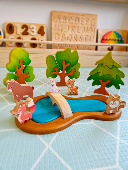 QToys Australia (USA) Woodland Animal Play Set